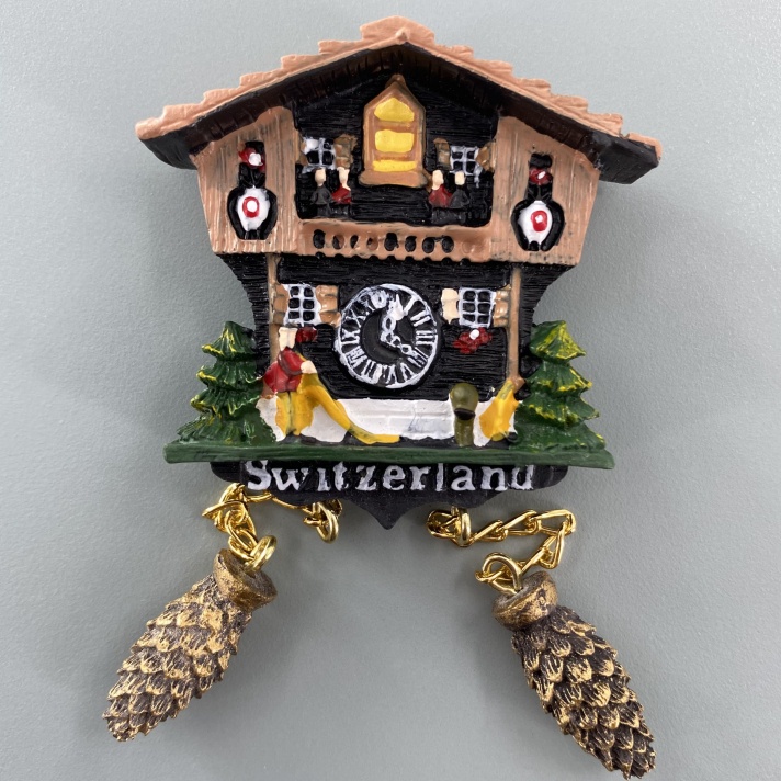 Swiss Woodhouse Pine Fruit Gugu Bell Refrigerator Fridge Sticker 3D ...