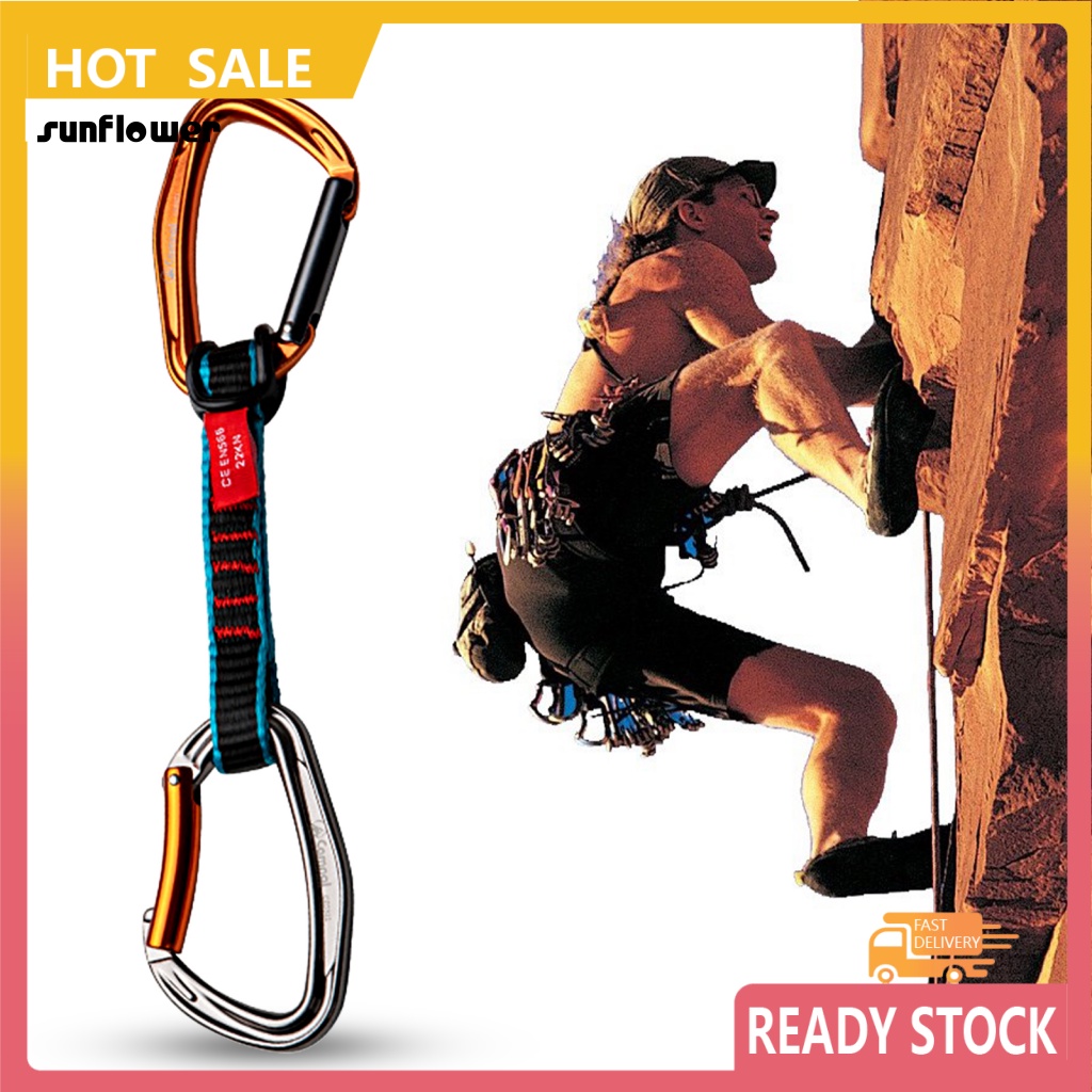 SF_ Rock Climbing Quickdraw Portable Antioxidation Rustproof Strong Load Bearing Heavy Duty