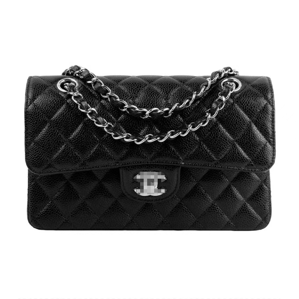 Boutique+C Brand Classic Flap CF Chain Shoulder Strap Leather Shoulder