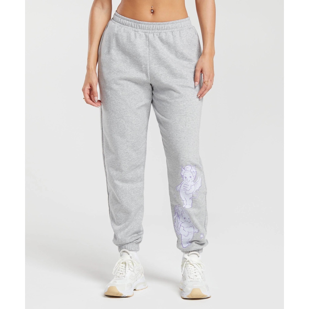 High Quality MEN'S AND WOMEN'S LOOSE CASUAL ANGEL SWEATPANTS CORSET CHERUB  GRAPHIC JOGGERS