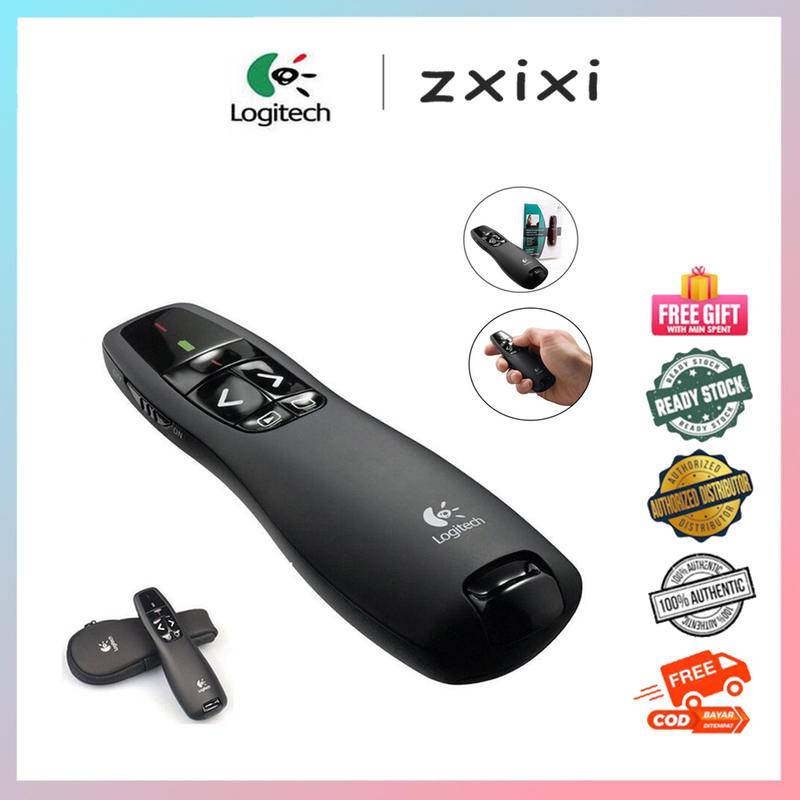 Logitech R400 Wireless Presenter Red Laser Pointer 2.4GHz Remote