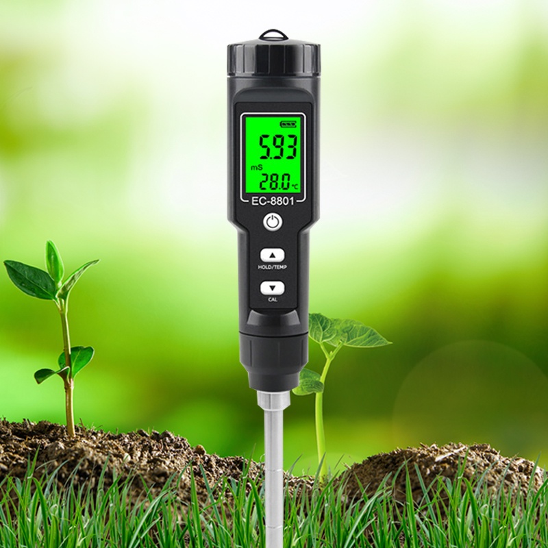 2 in 1 Digital Soil EC Meter Soil Conductivity Meter Soil Fertility