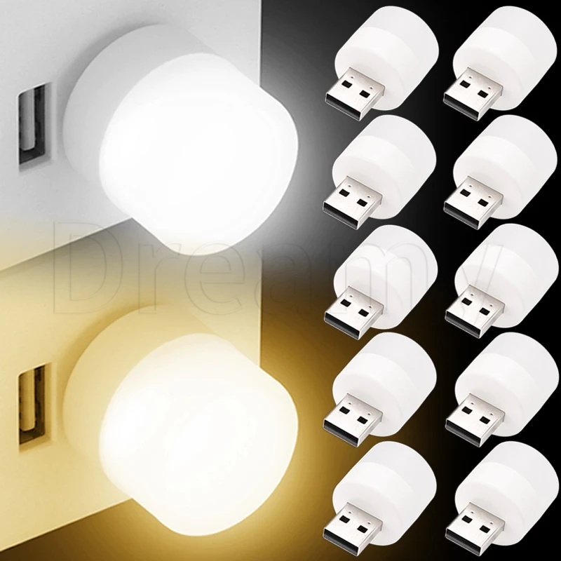 Bedroom Small LED Plug Sleeping Lamp / Portable Eye Protection USB Plug ...