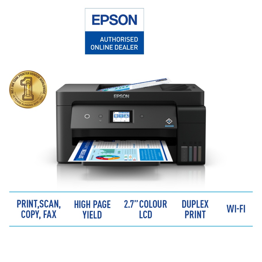 EPSON L14150 / L1300 A3 ECO INK TANK PRINTER. LIKE J2330DW IX6870 ...