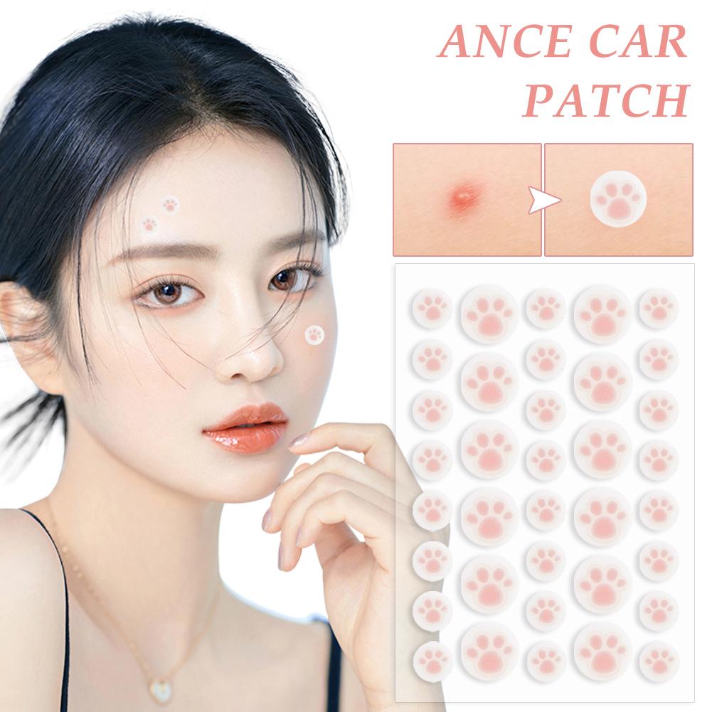 36pcs Cute Cat Paw Acne Removal Pimple Patch Ance Care Patch Shopee