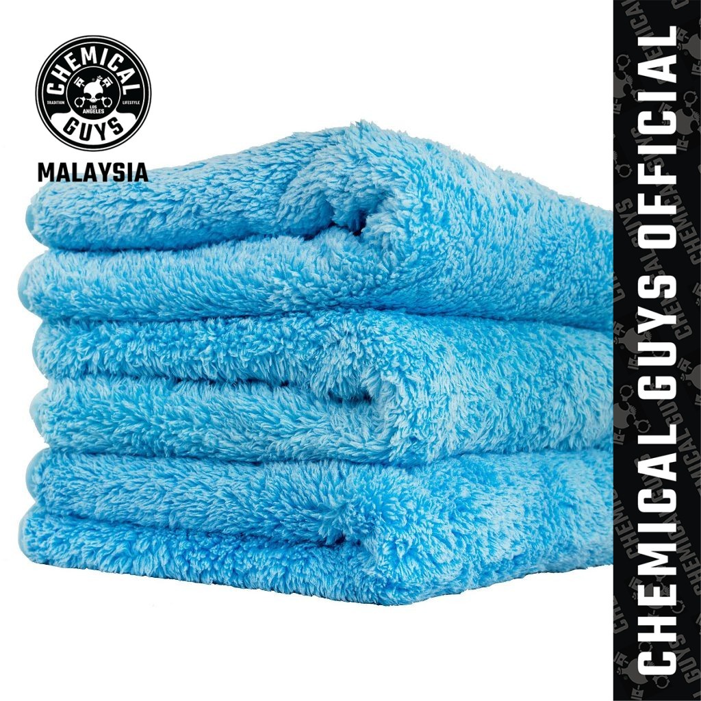 Chemical Guys Ultra Edgeless Microfiber Towel - 16in x 16in - Black - 3 Pack main image 1