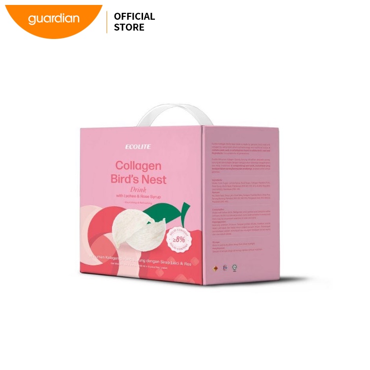 Ecolite Collagen Bird'S Nest Drink Rose Lychee (6's) Shopee Malaysia