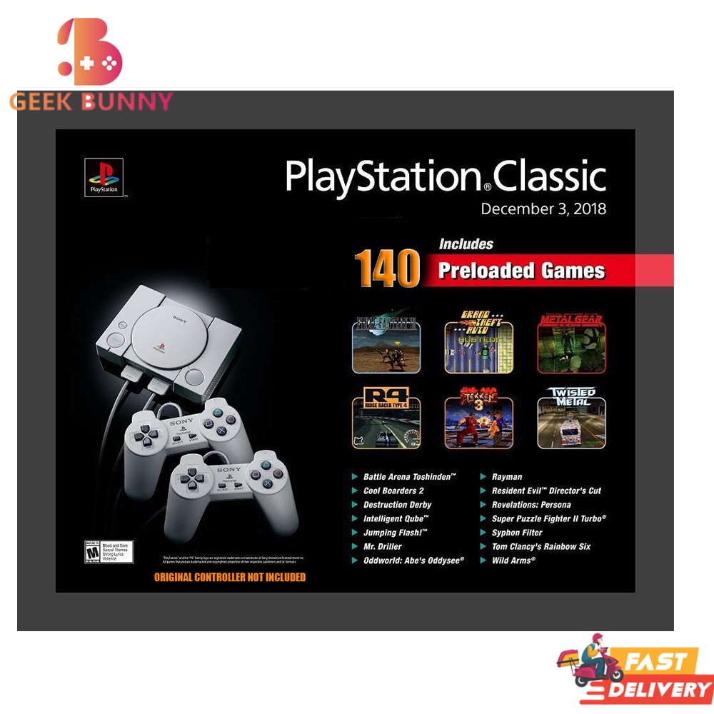 Playstation classic deals console game list