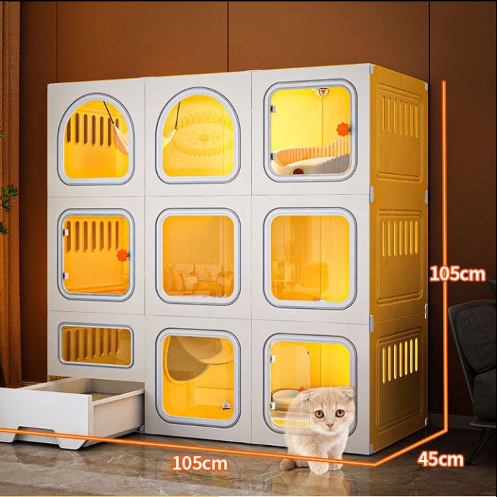Sangkar Kucing Rumah Kucing Besar Tidur Cat House Large Transparent Cat