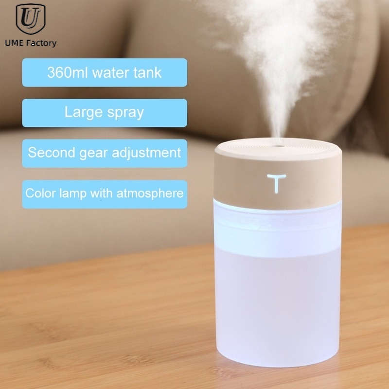 Portable Mini Humidifier 360ML Small Cool Mist Humidifier USB Personal ...