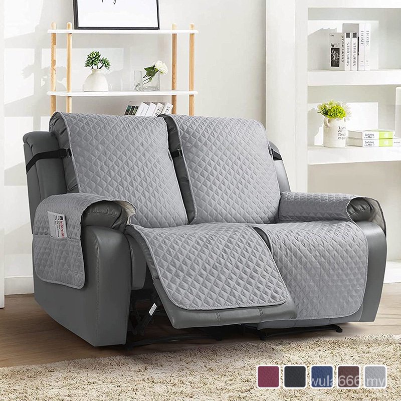 1/2/3 seater recliner sofa cover anti slip patchwork sofa protector