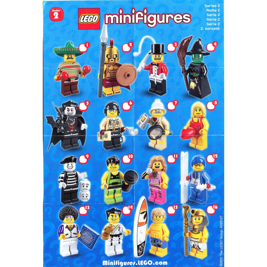LEGO Series 2 Minifigures 8684 Full Set | Shopee Malaysia