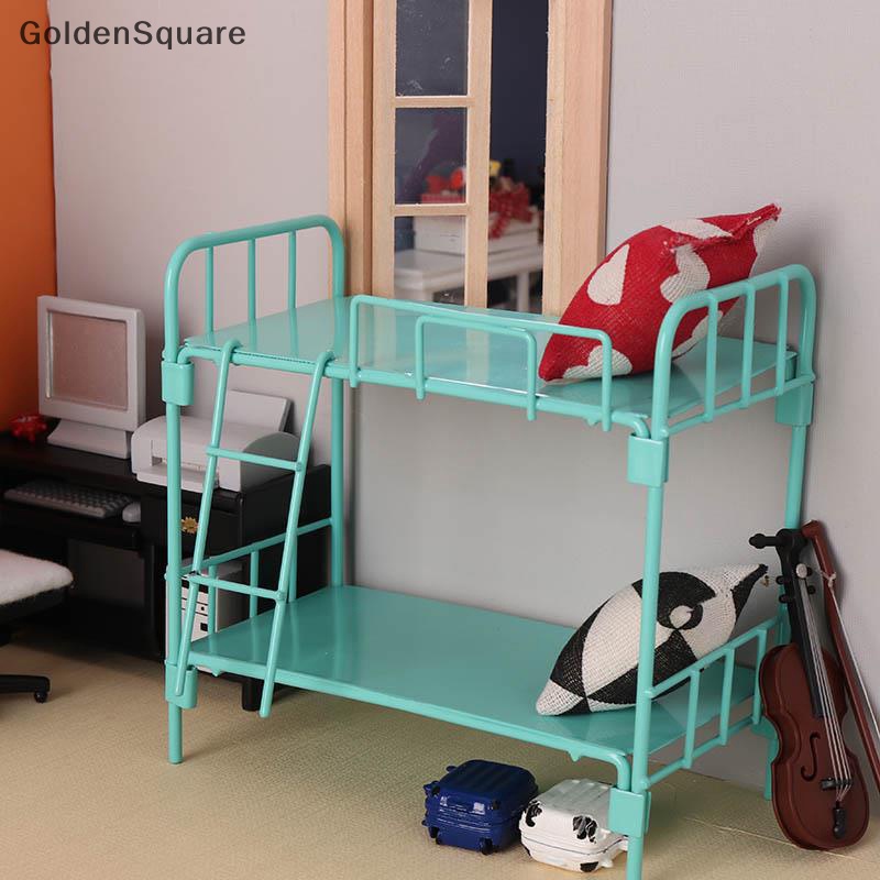 GG Miniature Food Play Dorm Bunk Mini Model 1:12min Ob11 Dollhouse Bunk ...