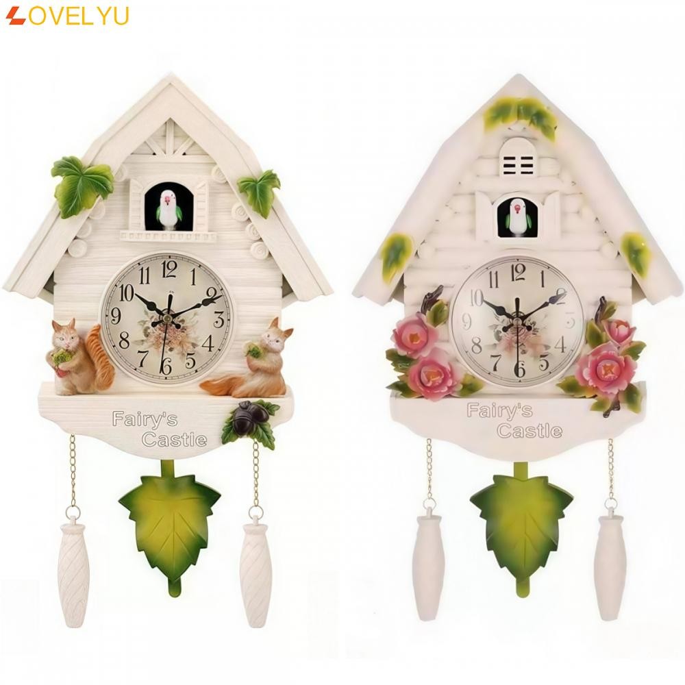 Innovative House Design Pendulum Clock Featuring a Playful Cuckoo ...