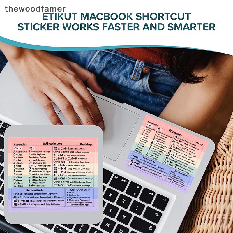 thewoodfamer Windows Keyboard Reference Shortcut Cheat Sheet Sticker ...