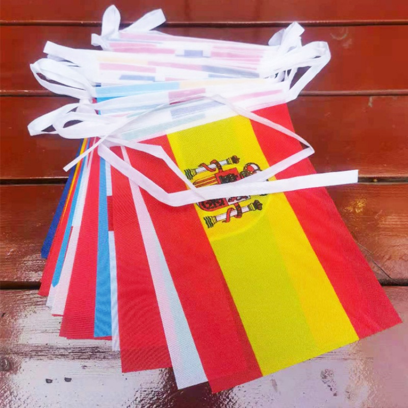Qatar 2022 World Cup 32 Flags String Flags Qatar World Cup Decorative ...
