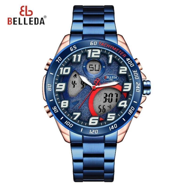 HOT SELLING ORIGINAL BELLEDA DUAL TIME WATCH FOR MEN (B-9261) Analog ...