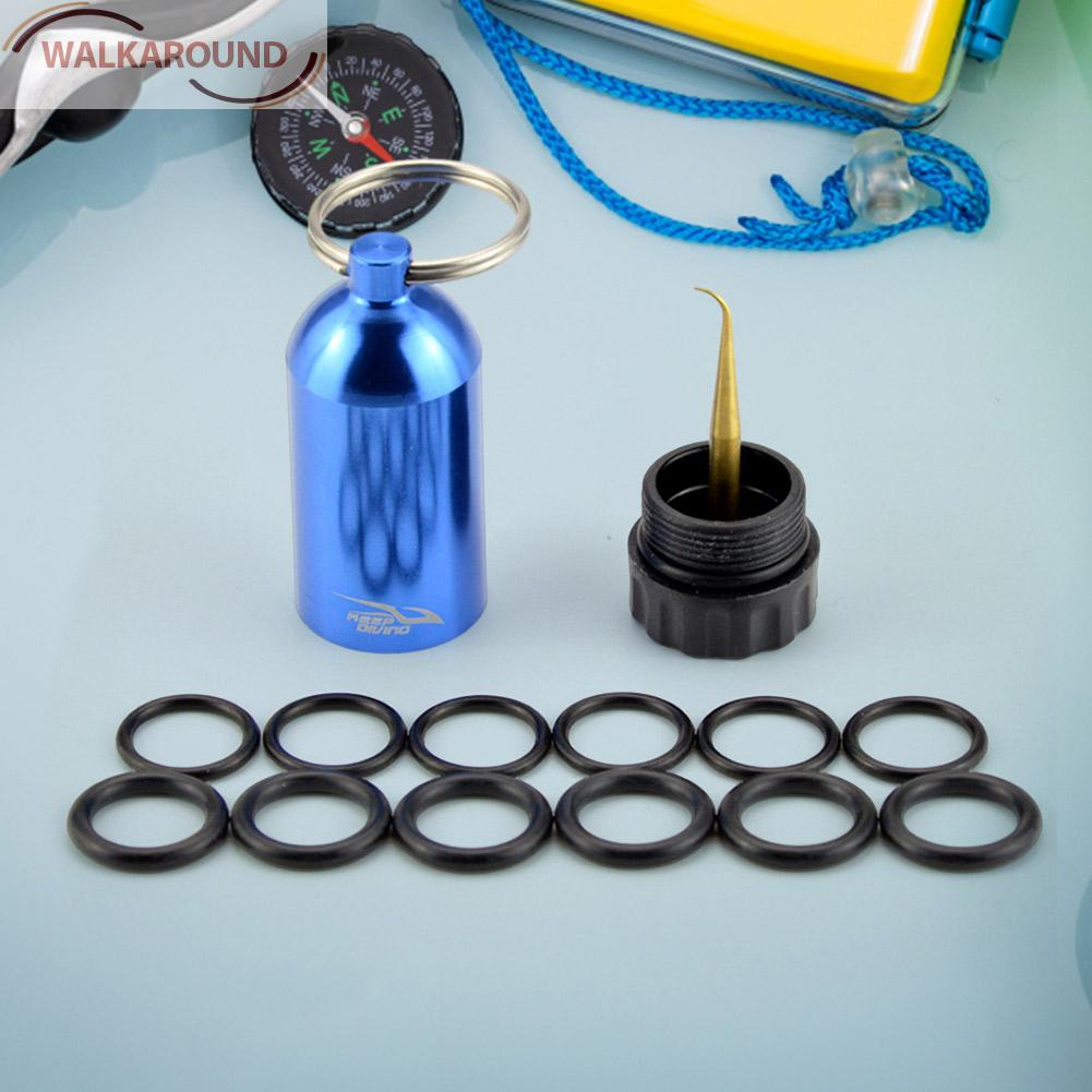 [walkaround.my] Mini Diving Cylinder Valve with 12 ORings Kit Diving