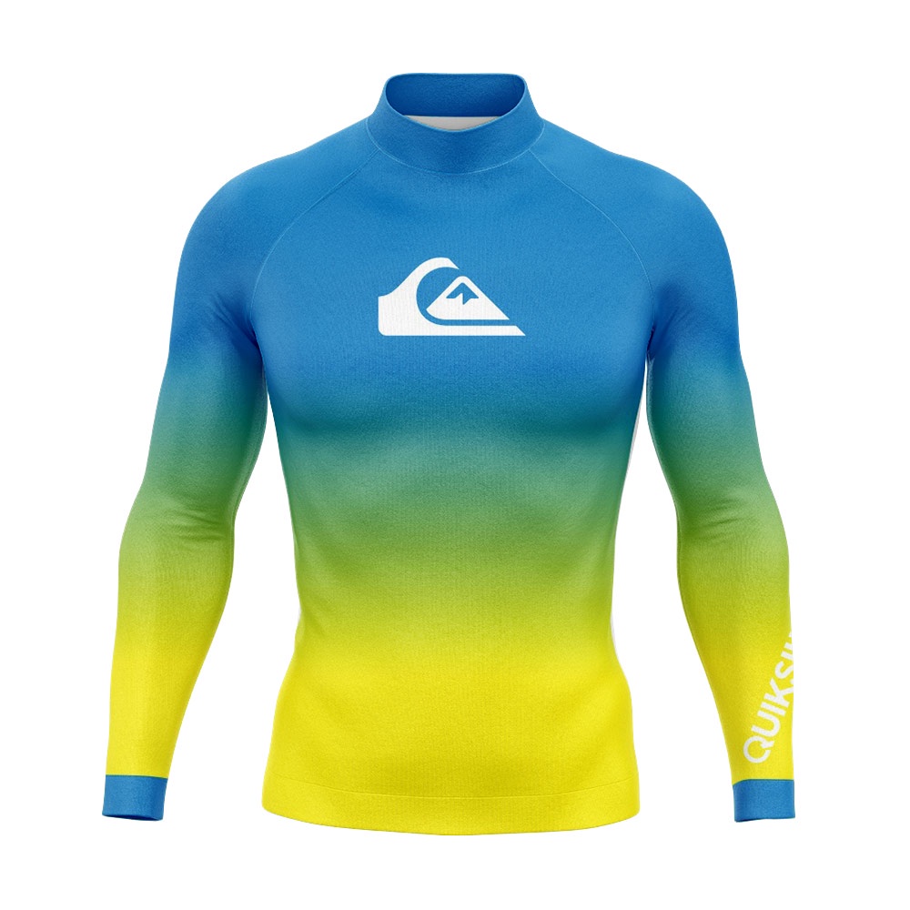 Quiksilver Men's Long Sleeve Rash Guard Swimming Surfing T-Shirts UV ...