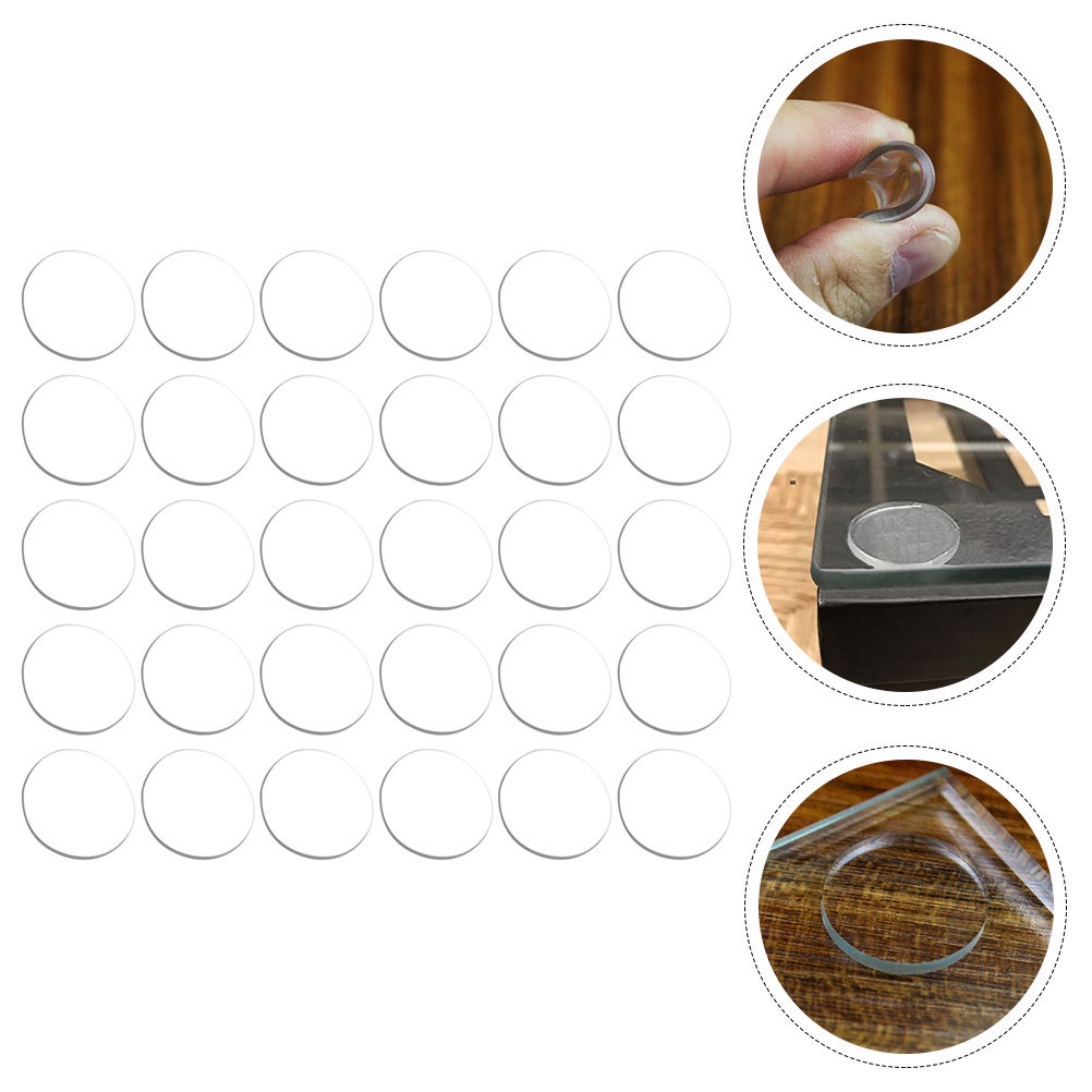 12 Pcs Plastic Shims Glass Table Protector Tempered Furniture Pad