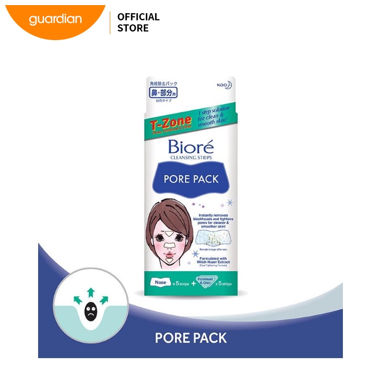 Biore T Zone Deep Cleaning Strips Pore Pack 10 Srtips Shopee Malaysia