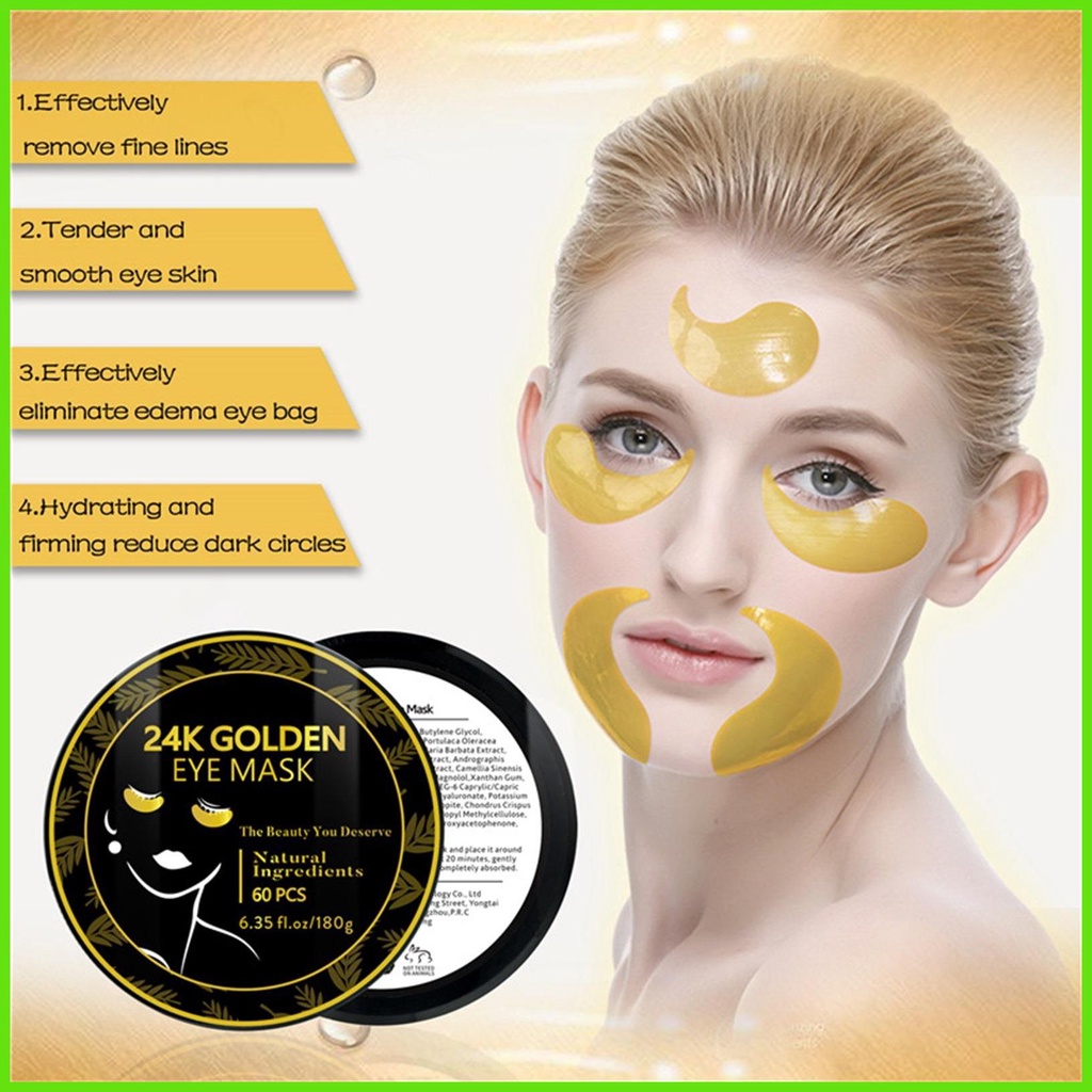 Under Eye Patches 60PCS Nourishing Eye Gel Patches Under Eye Brightener