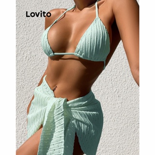 Lovito Sexy Plain Push Up Deep V Neck Bra For Women L233L095