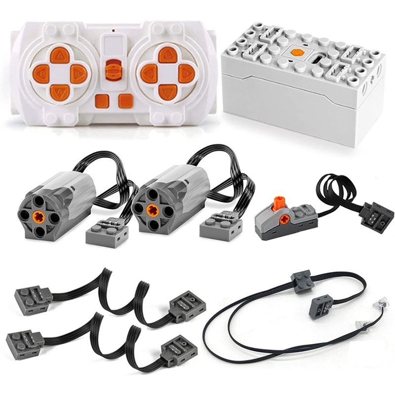 Technic Power Functions Technical Parts Set Motor Battery Box Remote