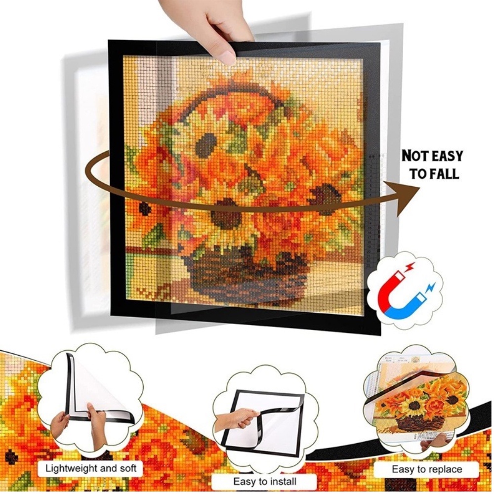 5 PCS A4 Magnetic Display Board PVC Reusable Wall Stick Frame Photo ...