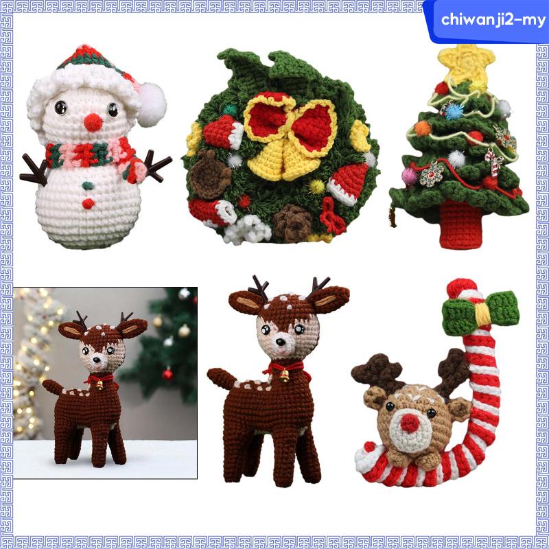 [ChiwanjibaMY] Christmas Crochet Kits, Crochet Starter Kits for