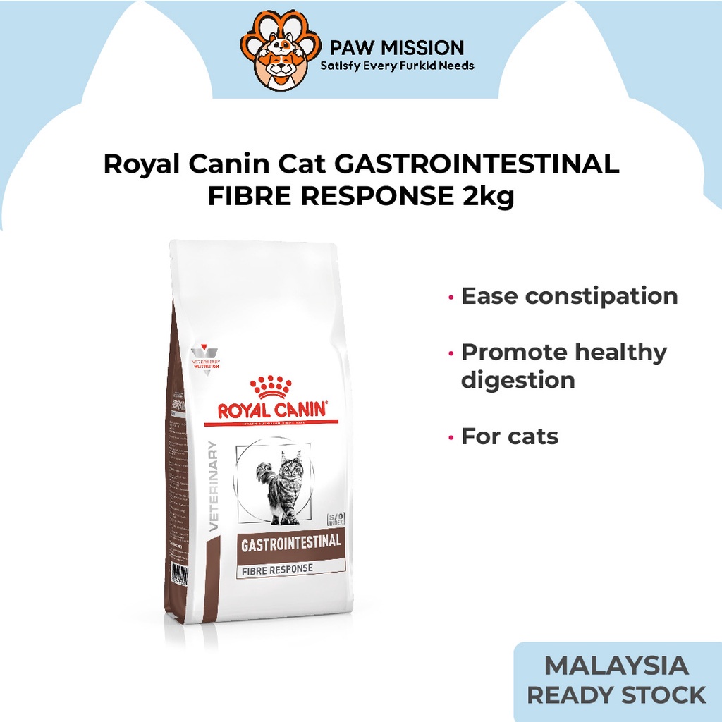 Gastrointestinal fiber response outlet cat food