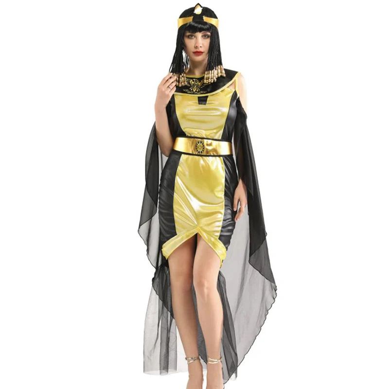 Masquerade Party Cleopatra Pharaoh Egypt Cospaly Ancient Greek Dress Halloween Costume Ancient