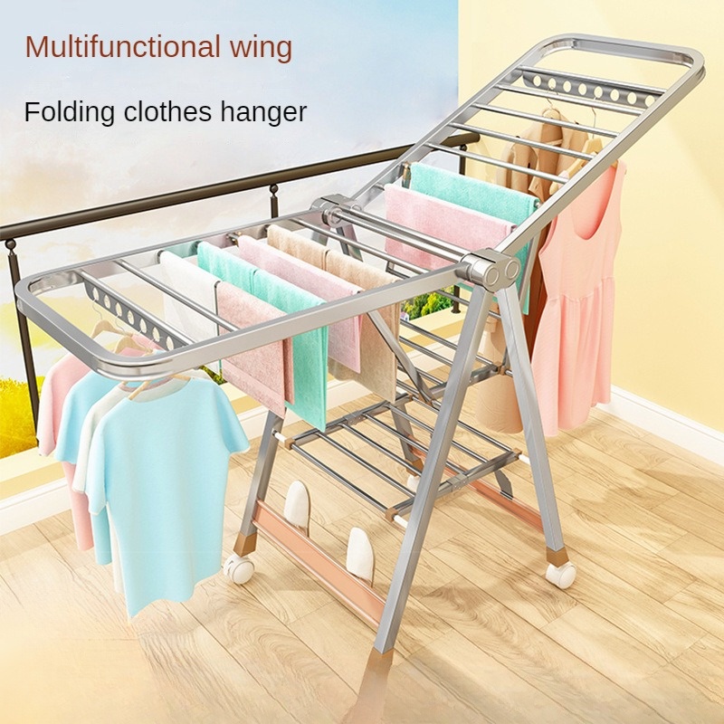 HYPERACK ™️ Stainless Steel Foldable Mobility Clothes Hanger