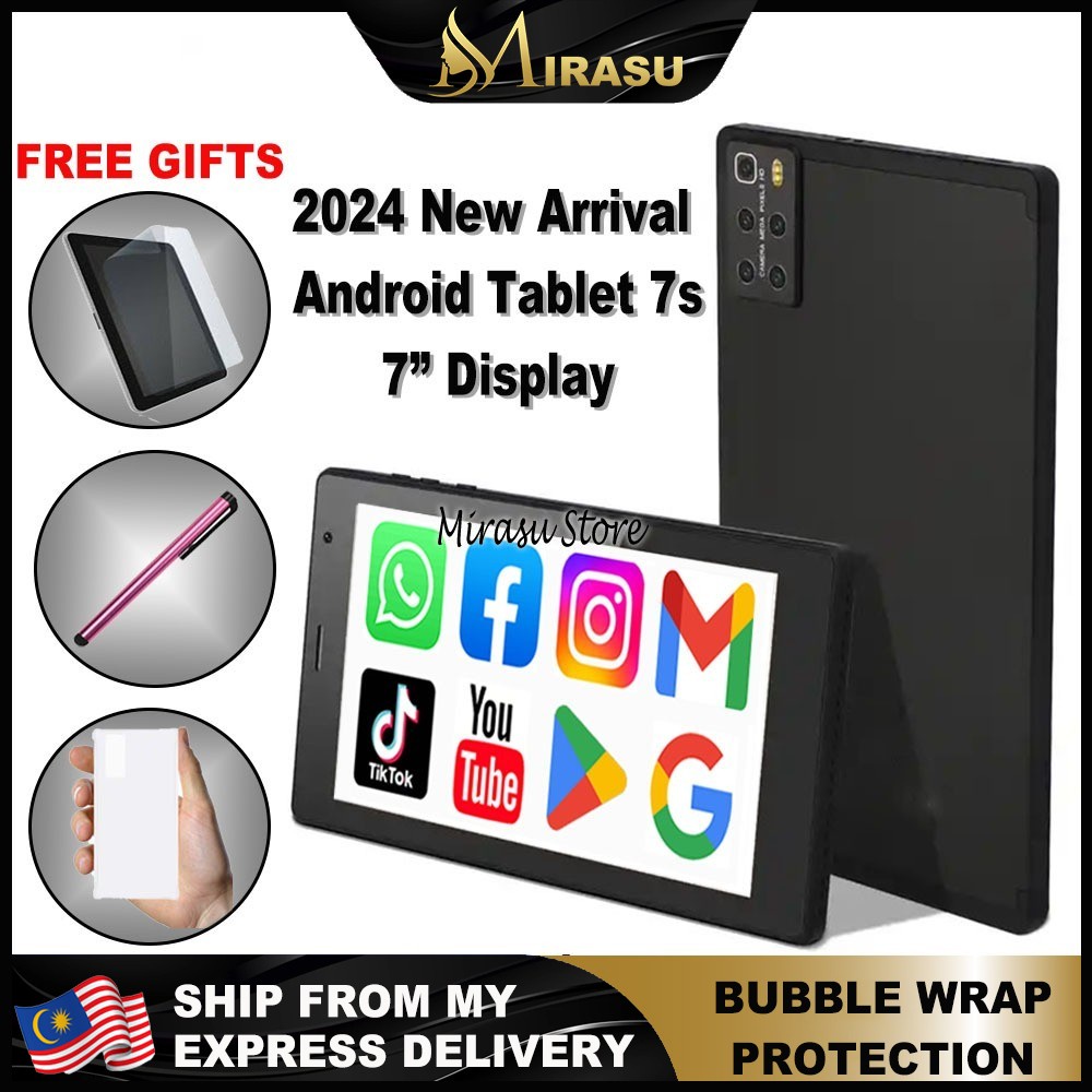2024 New Arrival Stocks Android Tablet Tab 7s Screen 7