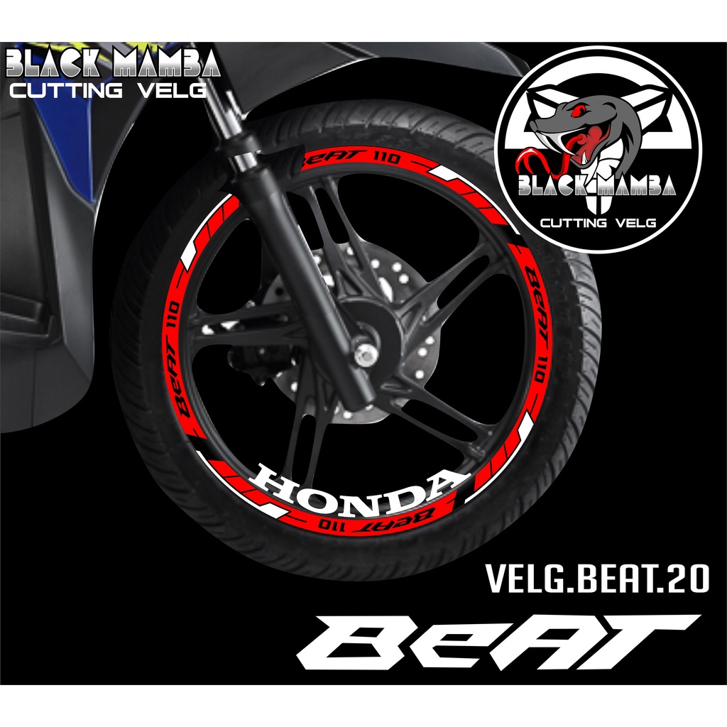 Cutting STICKER Rim BEAT Rims - STICKER LIS LIST Variation Tires/VELG ...