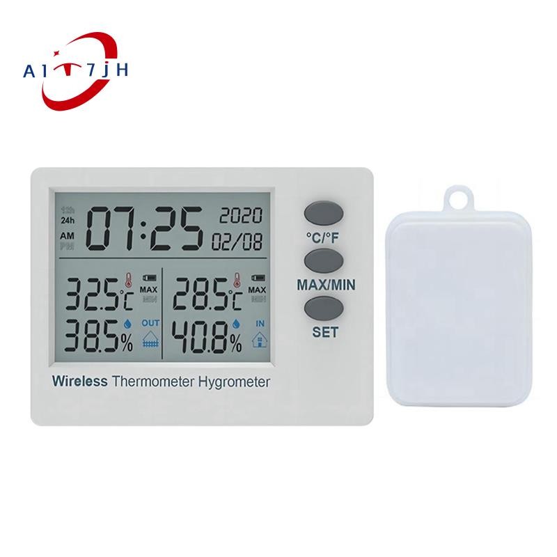 WiFi Wireless Thermometer Hygrometer Indoor Outdoor Digital Temperature ...
