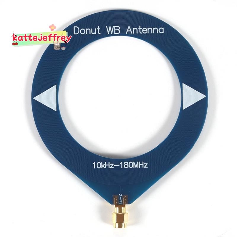 WOOKLEA Donut WB Antenna + Low Impedance Converter – 10kHz-180MHz Mini Loop Antenna For Radios, SDR, Walkie Talkies
