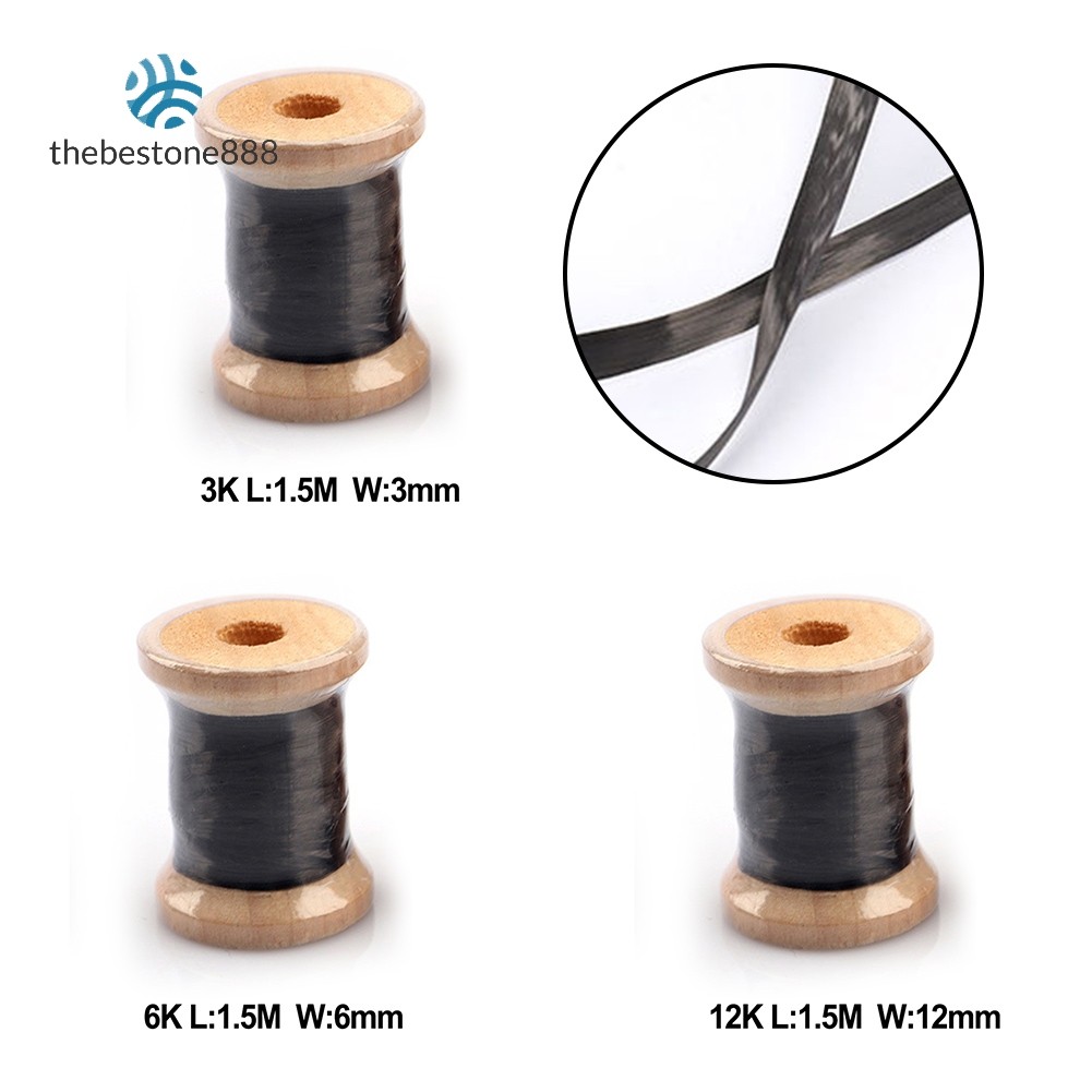 (THEBEST) Fishing Rod Carbon Fiber Binding Line Rod Guide Wrapping Line ...