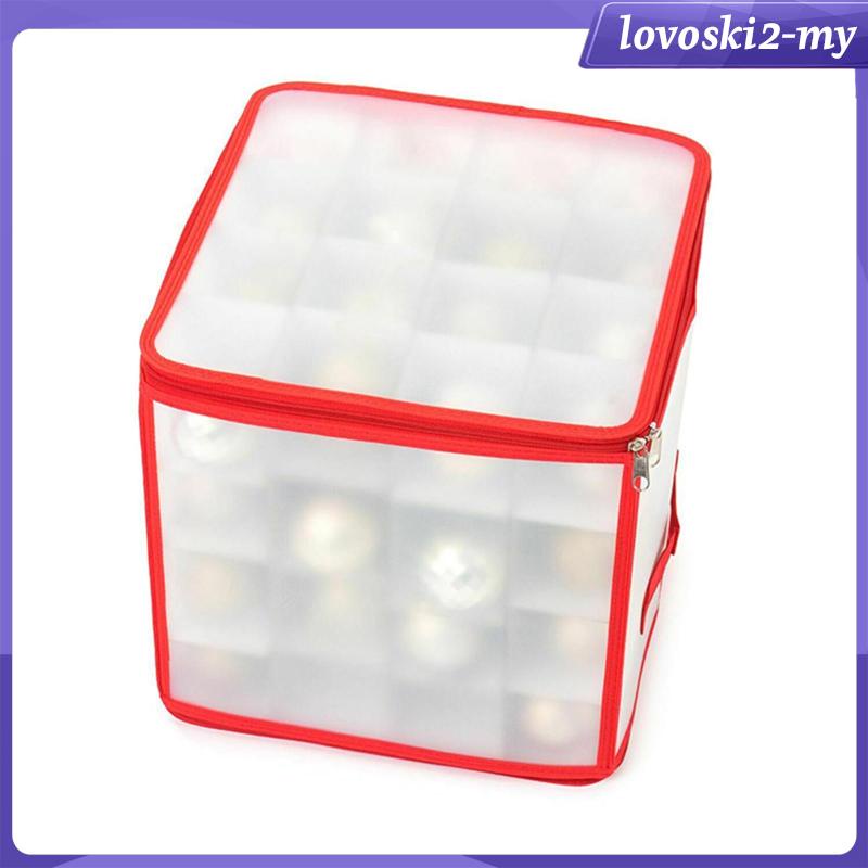 [LovoskiacMY] Christmas Ornament Storage Christmas Tree Decorations Organizer Foldable for