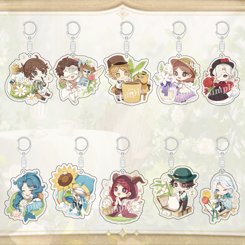 Identity Ⅴ Tea Party Series Anime Keychain Women Grace Ada Mesmer Anne ...
