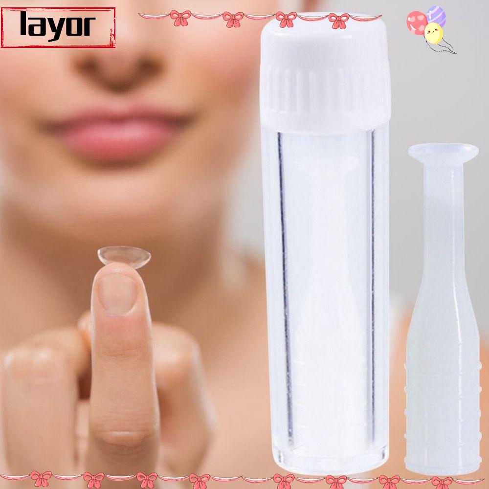 LAYOR 5Pcs Suction Stick, Rigid Onepiece Insertion Tool, Hard Lens