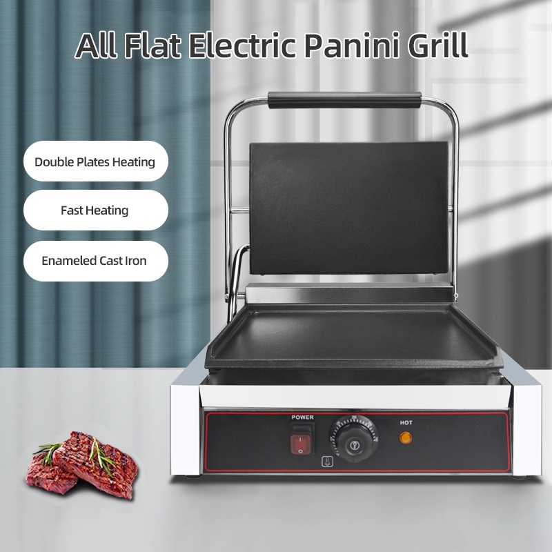 Commercial contact grill electric hot plate panini machine 811E upper
