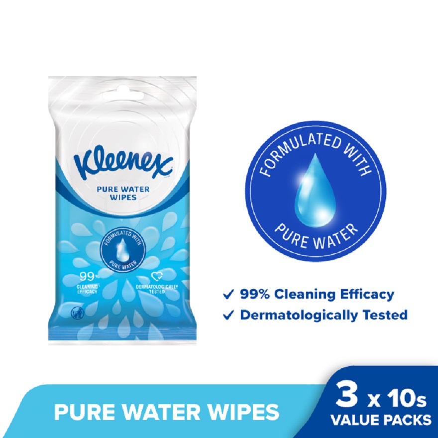 Kleenex water 2024 fresh wipes