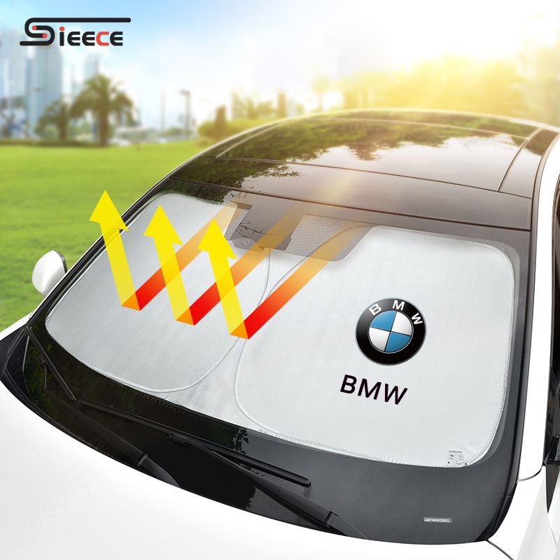 Sieece Car Window Sun Shade Windshield Visor Car Accessories For BMW