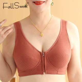 FallSweet Plus Size Bras For Women Front Closure Underwear