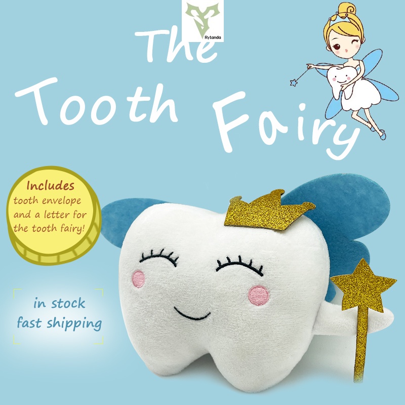 Rytanda Tooth Fairy Plush Toy Cute Cartoon Appearance Soft Material ...