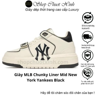 MLB Korea Unisex Chunky Liner Piano Black NY Yankees Black