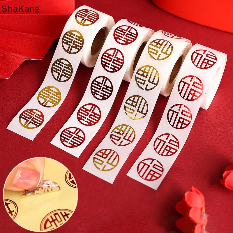 SKMY 500pcs Chinese Xi Sticker Wedding Bedside Decor Personalized Gift