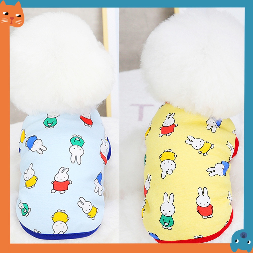 Pet Rabbit Vest Dog Clothing New Teddy Dog Pet Clothing Cute Thin Dog ...