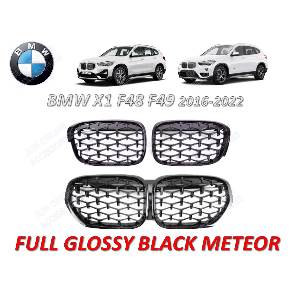 KUNIO Front Kühlergrill Zierleisten Für BMW X1 F48 F49 - 7-teiliges Set In 3 Farben